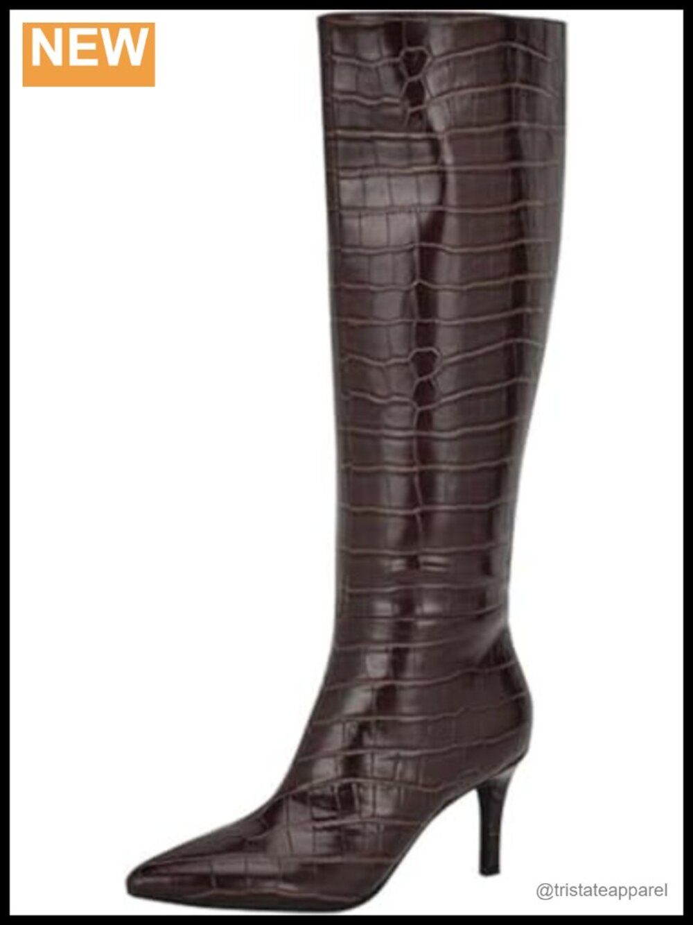 Women's Knee-High Equestrian Boots - Stiletto Heel